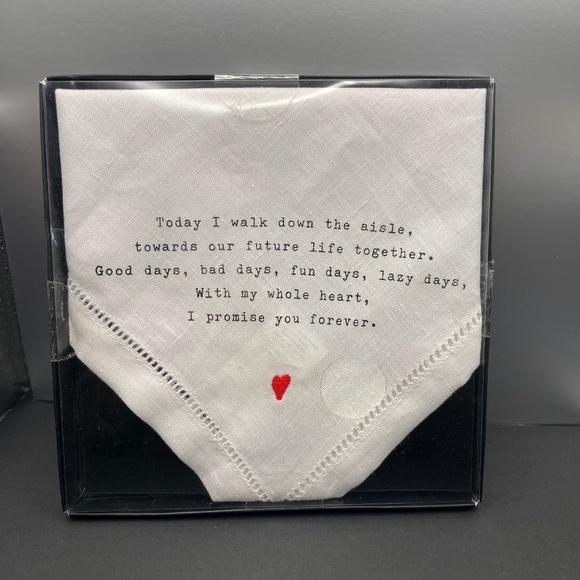 Wedding handkerchief, linen. - Picture 1 of 2